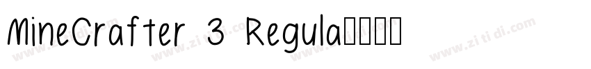 MineCrafter 3 Regula字体转换